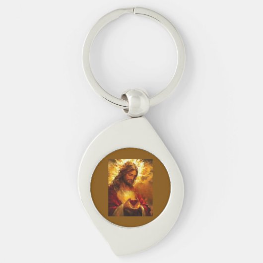 Sacred Heart of Jesus  Sleutelhanger (Voorkant)