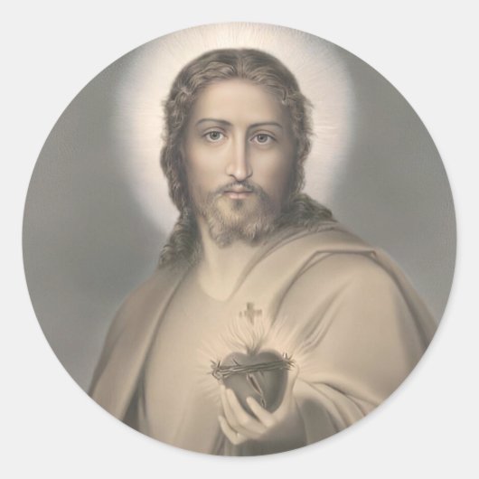 Sacred Heart of Jesus Sticker (Voorkant)