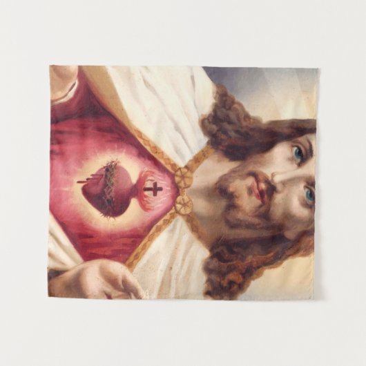 Sacred Heart Of Jesus Wandkleed (Voorkant (horizontaal))