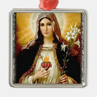 SACRED HEART OF MARY 10 PRODUCTS METALEN ORNAMENT