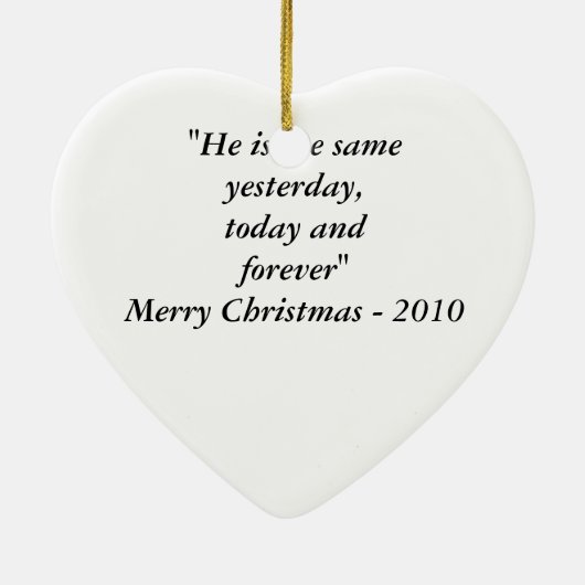 Sacred Heart Ornament (Achterkant)