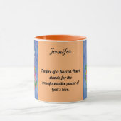 SACRED HEART Personalize Birthday Gift Coffee Cup Mok (Midden)