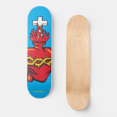 Sacred Heart Persoonlijk Skateboard (Voorkant)