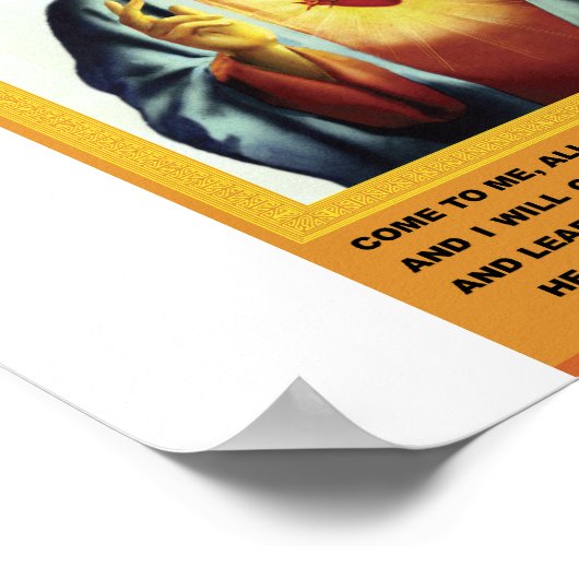 Sacred Heart Poster (Hoek)