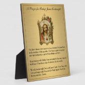 Sacred Heart Prayer voor katholieke bisschop Vinta Fotoplaat (Zijkant)