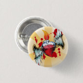 Sacred Heart Ronde Button 3,2 Cm (Voorkant /achterkant)