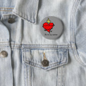 Sacred Heart Ronde Button 5,7 Cm (In situ)