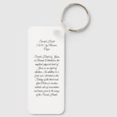 Sacred Heart Sleutelhanger (Achterkant)