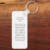 Sacred Heart Sleutelhanger (Achterkant)