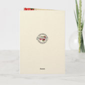 Sacred Heart Sympathy Condolence Poinsettia Kaart (Achterkant)