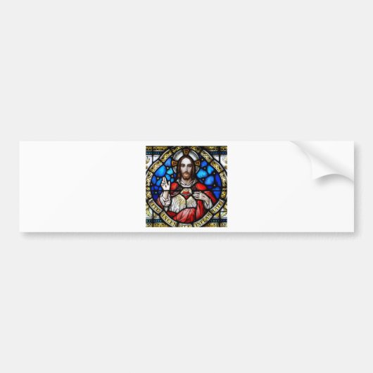 SACRED HEART VAN JESUS BUMPERSTICKER (Voorkant)