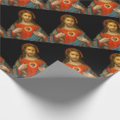 Sacred Heart van Jesus c1899 Duitsland Cadeaupapier (Hoek)