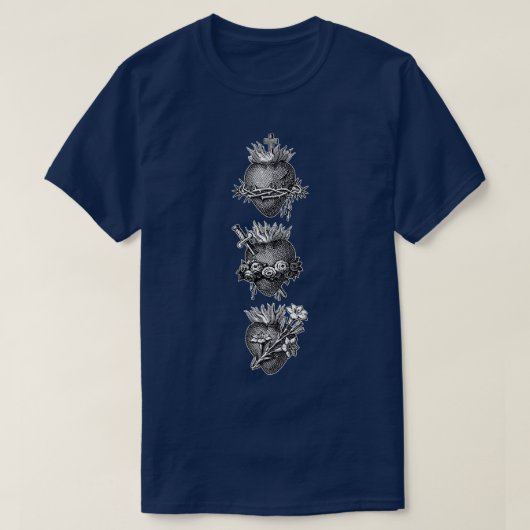 Sacred Hearts of the Holy Family T-shirt (Design voorkant)