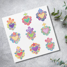 SACRED HEARTS, WATERVERF, mexico, mexicaanse folk