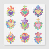 SACRED HEARTS, WATERVERF, mexico, mexicaanse folk (Voorkant)