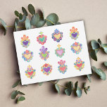 SACRED HEARTS, WATERVERF, mexico, mexicaanse folk Briefkaart<br><div class="desc">SACRED HEARTS,  WATERVERF,  mexico,  mexicaanse folk,  mexicaanse ambachtsman,  mexicaans hart,  katholiek,  kruis,  hart,  waterverf hart, </div>