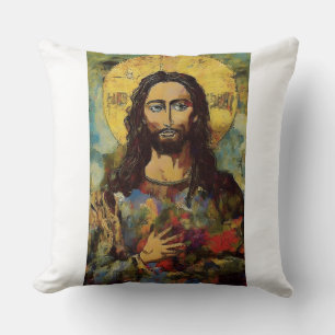 Sacred Hoops Basketball Art Pillow Kussen