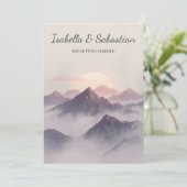 Sacred Horizon Spiritual Boho Wedding Kaart (Staand voorkant)