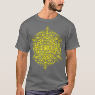 Sacred Hypercube Yellow T-shirt