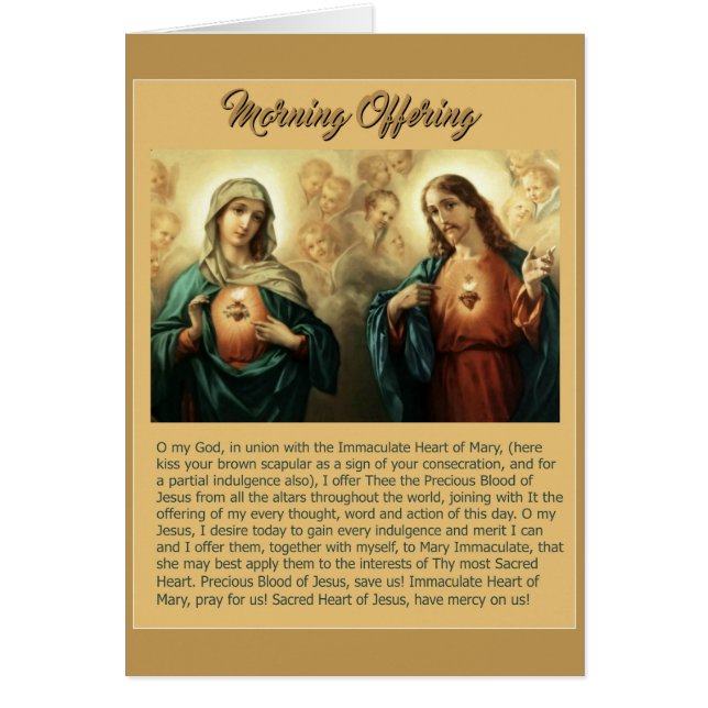 Sacred Jesus Immaculate Heart Mary Angels Cherubs (Voorkant)