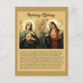 Sacred Jesus Immaculate Heart Mary Angels Cherubs Briefkaart (Voorkant)