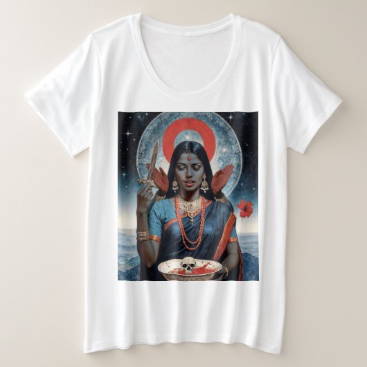 Sacred Kali Grote Maat T-shirt (Design voorkant)