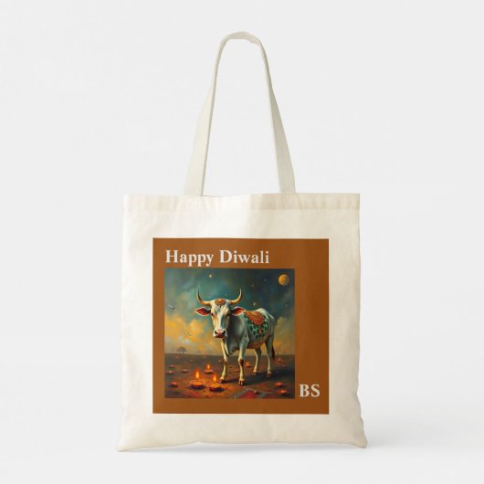 Sacred Koe Diwali Holiday Magic Tote Bag (Achterkant)
