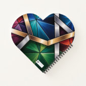 Sacred Light" Geometric Prayer Journal - Stained Notitieboek (Achterkant)