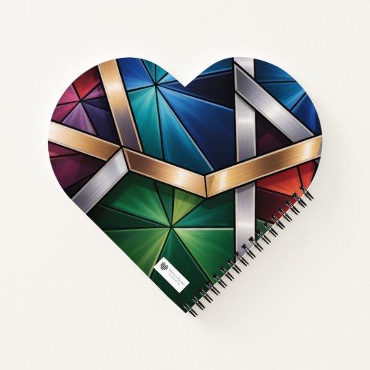 Sacred Light" Geometric Prayer Journal - Stained Notitieboek (Achterkant)