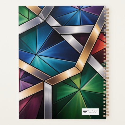 Sacred Light" Geometric Prayer - Stained Planner (Achterkant)