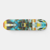 Sacred Light Wave Mask light blue yellow orange Persoonlijk Skateboard (Horizontaal)