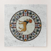 Sacred Lioness of the Sun: Ancient Egyptian Art Legpuzzel (Horizontaal)