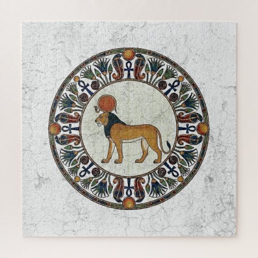 Sacred Lioness of the Sun: Ancient Egyptian Art Legpuzzel (Verticaal)