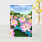 Sacred Lotus Flowers Kaart (Gele Bloem)