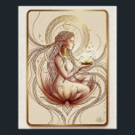 Sacred Lotus Goddess Spiritual Perfect Poster<br><div class="desc">A serene depiction of the sacred feminine, this spiritual artwork features a goddess seated within a blooming lotus, holding light as a symbol of inner wisdom, transformation, and divine flow. Inspired by themes of balance, healing, and feminine energy, this elegant design brings a calming presence to meditation spaces, yoga rooms,...</div>
