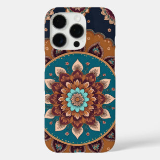 Sacred Lotus Mandala iPhone 15 Pro Hoesje – Elegan