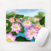 Sacred Lotus Planten Muismat (Met muis)