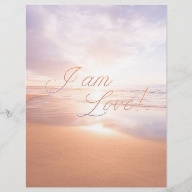 Sacred Love Poster I am love (Voorkant)