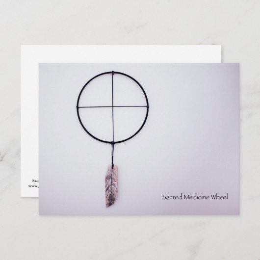 Sacred Medicine Wheel Briefkaart (Voorkant / Achterkant)
