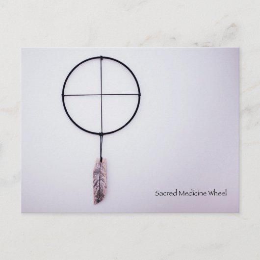 Sacred Medicine Wheel Briefkaart (Voorkant)