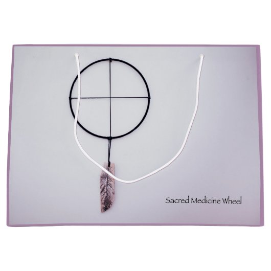 Sacred Medicine Wheel Large Cadeautasje (Voorkant)