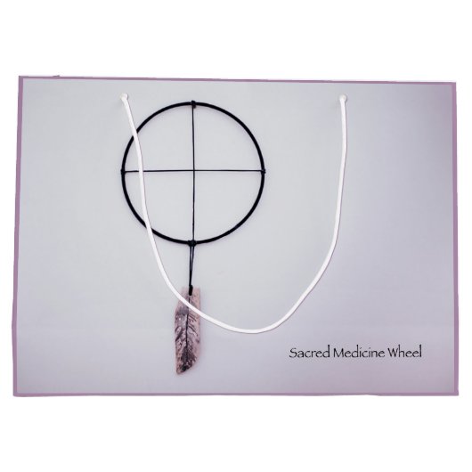 Sacred Medicine Wheel Large Cadeautasje (Achterkant)
