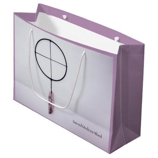 Sacred Medicine Wheel Large Cadeautasje (Voorkant Gekanteld)