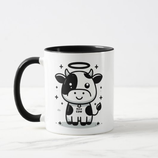 Sacred Moo-Ment Holy Cow Mug – Floating Cow Mok (Links)