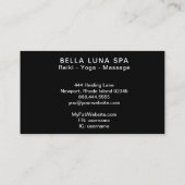 *~* Sacred Moon Phases Universe Lunar Shaman Stars Visitekaartje (Achterkant)