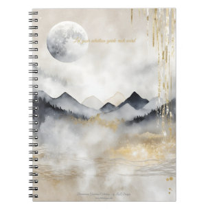 Sacred Moonlit Mountains Journal Notitieboek