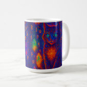 Sacred Neon Cat Koffiemok (Voorkant rechts)