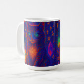 Sacred Neon Cat Koffiemok (Voorkant links)