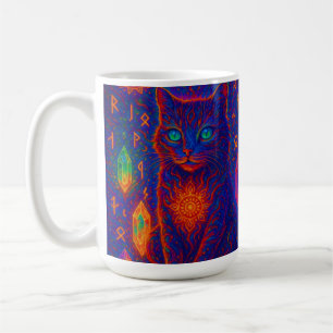 Sacred Neon Cat Koffiemok