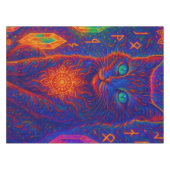 Sacred Neon Cat Tafelkleed (Voorkant (Horizontaal))